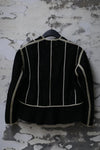 MUTEDANCE V -neck black striped top MD22FW31 PM51